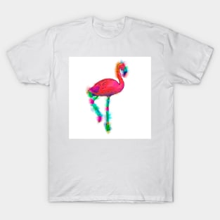 Abstract Flamingo Step T-Shirt